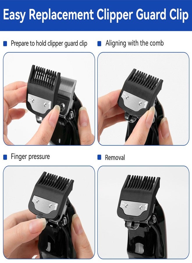 HCLSY Replacement for 1 Wahl Clipper Guards Set, 1/8" 3mm Metal Hair Clipper Guards Set for Professional Stylists and Barbers(2 Pack) - Image 4